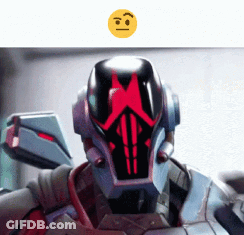 A Robot With A Yellow Smiley Face Above It That Says ' Angry ' GIF