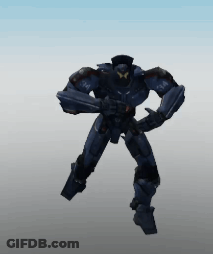 A Robot With The Number 94 On Its Chest GIF