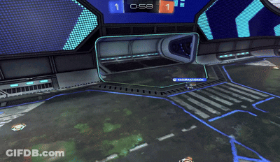 A Rocket League Game Is Underway And The Score Is 1 To 1 GIF