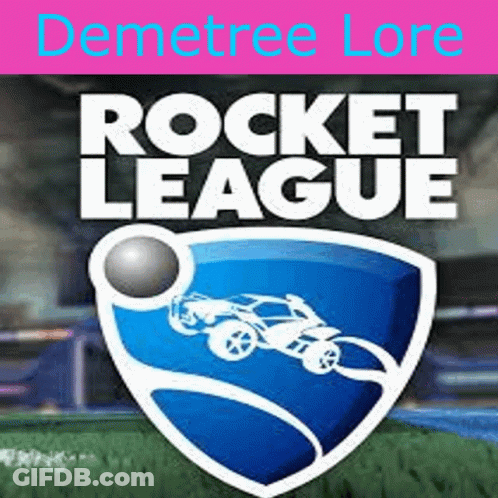 A Rocket League Logo With A Shield And A Ball On It GIF