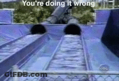 A Roller Coaster With The Words You 'Re Doing It Wrong GIF