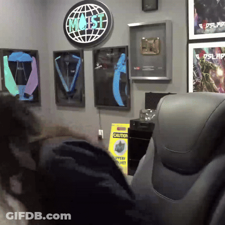 A Room With A Sign That Says Most On It GIF