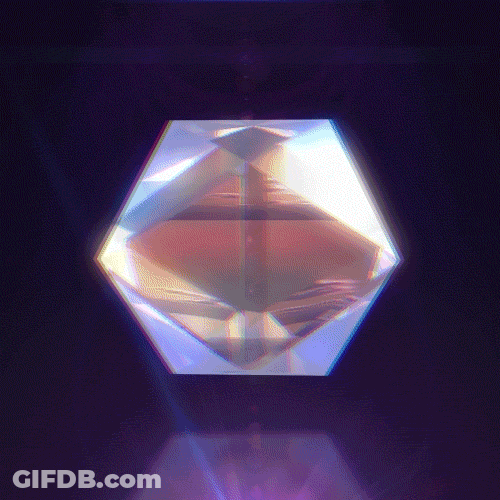 A Rotating Prism Reflection GIF