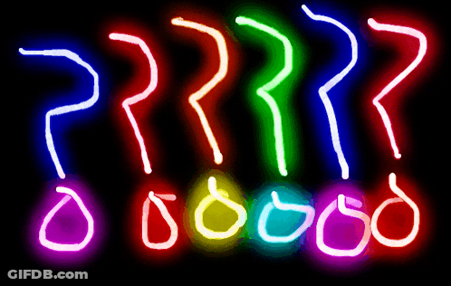 A Row Of Colorful Neon Lights With The Letters O O O O O O O O O GIF