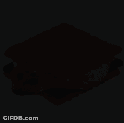 A S'mores Sandwich With A Seal On Top Of It GIF