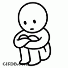 A Sad Cartoon Character Is Sitting On The Floor With His Arms Crossed And Crying . GIF