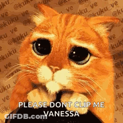 A Sad Cat Is Holding A Person 'S Hand And Asking Them Not To Clip It . GIF