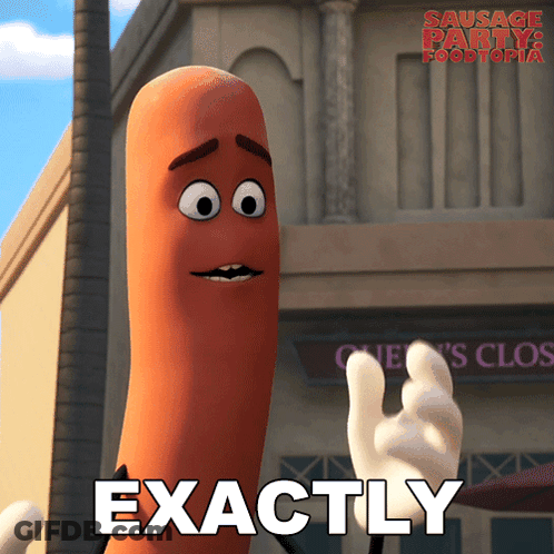 A Sausage From The Movie Sausage Party Foodtopia GIF