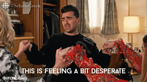 A Scene From Schitts Creek Shows A Man Crying GIF