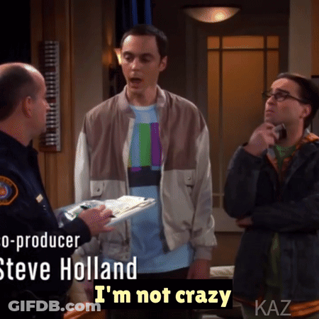 A Scene From The Big Bang Theory Shows Steve Holland As The Producer GIF