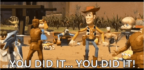 A Scene From The Movie Toy Story With Woody And Others GIF