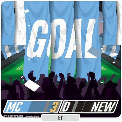 A Scoreboard For A Soccer Game That Says Mc 3 To 0 New GIF