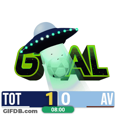 A Scoreboard For A Soccer Game That Says Tot 10 Av At The Bottom GIF
