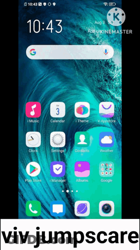 A Screen Shot Of A Cell Phone With The Time 10:43 On It GIF