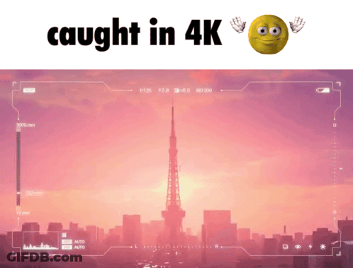 A Screen Shot Of A City With The Words Caught In 4K GIF