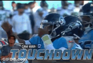 A Screen Shot Of A Football Game With The Words Touchdown GIF