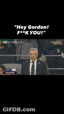 A Screen Shot Of A Soccer Game With The Words Hey Gordon F *** K You GIF