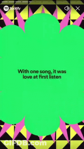 A Screen Shot Of A Spotify App With A Rabbit In A Square With A Red Line Through It GIF