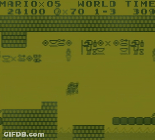 A Screen Shot Of A Video Game Called Mario 05 World Time 305 GIF