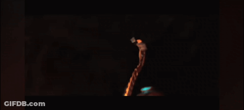 A Screen Shot Of A Video Game With Lava And Rocks In The Background GIF
