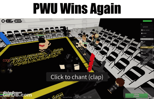 A Screen Shot Of A Video Game With Pwu Wins Again GIF