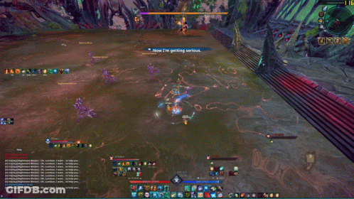 A Screen Shot Of A Video Game With The Words Now I 'M Getting Serious On It GIF