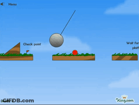 A Screen Shot Of A Video Game With The Words Wait For Moving Platform GIF