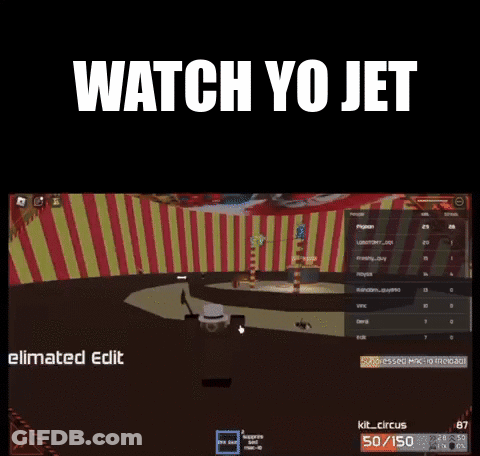 A Screen Shot Of A Video Game With The Words Watch Yo Jet On It . GIF