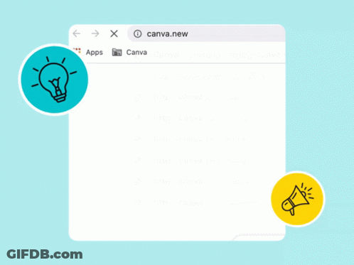 A Screen Shot Of A Website That Says ' Canva.com ' On The Top GIF