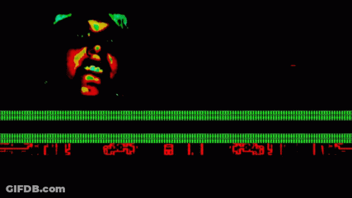 A Screen That Says Join Me In Blue Letters GIF