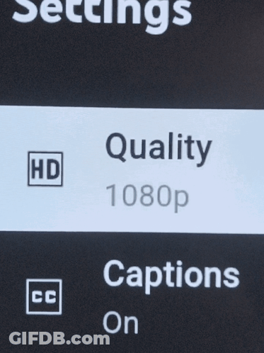 A Screen That Says Quality 1080P Captions On GIF