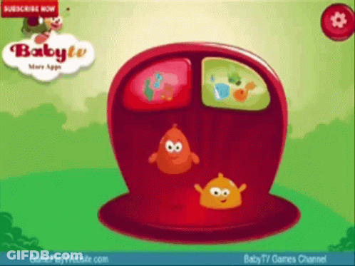 A Screenshot Of A Baby Tv App With A Subscribe Button GIF