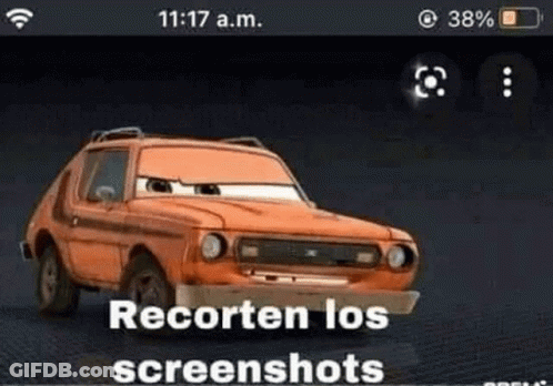 A Screenshot Of A Car From Cars 3 On A Cell Phone . GIF