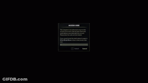A Screenshot Of A Computer Screen Showing An Access Code GIF