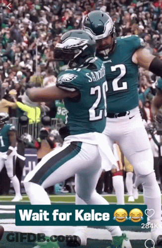 A Screenshot Of A Football Game With A Caption That Says Wait For Kelce GIF
