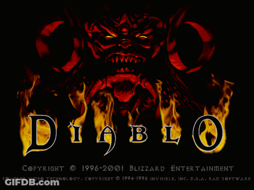 A Screenshot Of A Game Called Diablo From 1996-2001 GIF