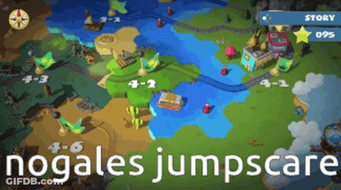 A Screenshot Of A Game Called Nogales Jumpscares GIF