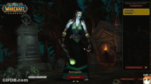 A Screenshot Of A Game Called World Of Warcraft Classic GIF