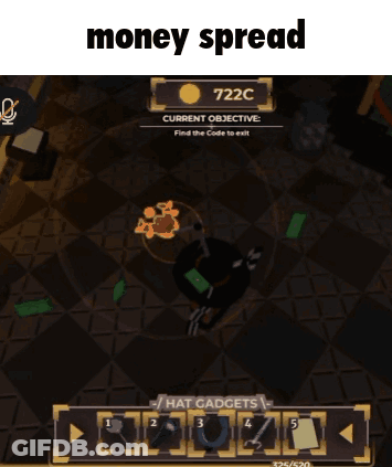 A Screenshot Of A Game That Says Money Spread On The Top GIF
