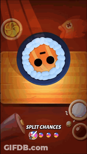 A Screenshot Of A Game That Says Split Chances At The Top GIF