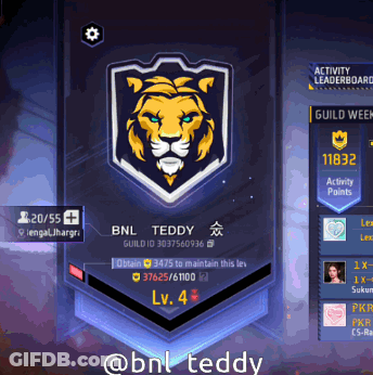 A Screenshot Of A Game With The Name Bnl Teddy At The Top GIF