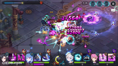 A Screenshot Of A Game With The Number 17564 In The Middle GIF