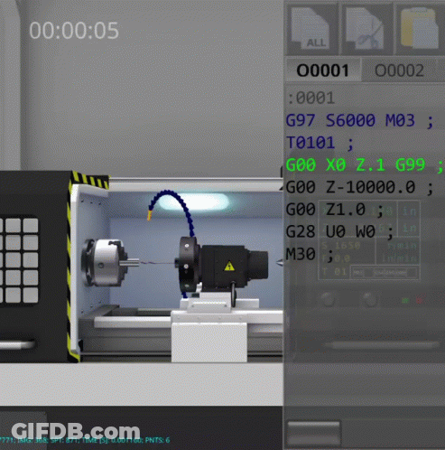 A Screenshot Of A Machine With The Time Of 00:00:05 On It GIF