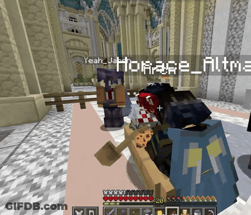 A Screenshot Of A Minecraft Game With The Name Horage_filtm3 GIF