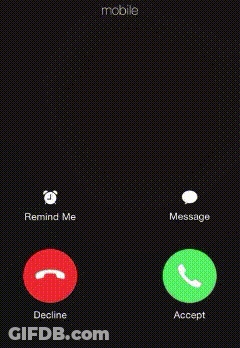 A Screenshot Of A Phone Call With Narita Brian On It GIF