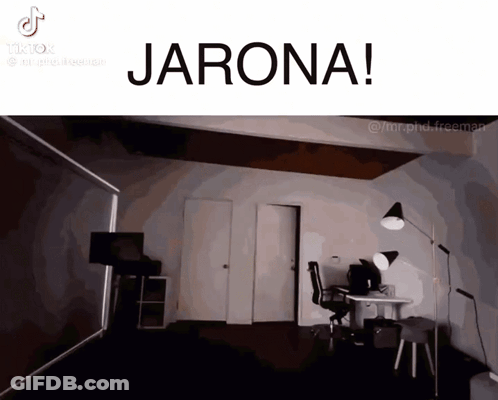 A Screenshot Of A Room With The Words Jarona On The Top GIF