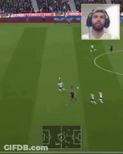 A Screenshot Of A Soccer Game Shows Players Such As Ronaldo And Messi GIF