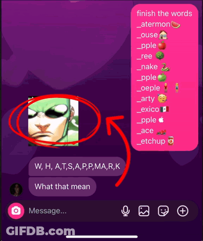 A Screenshot Of A Text Message With The Words Finish The Words Atermon GIF