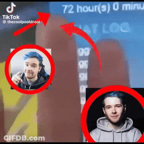 A Screenshot Of A Tiktok Video Shows A Countdown Of 72 Hours GIF