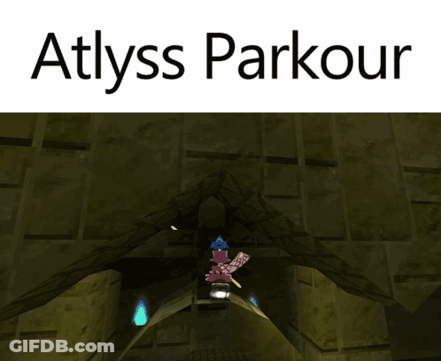 A Screenshot Of A Video Game Called Atlyss Parkour With A Tree In The Background GIF